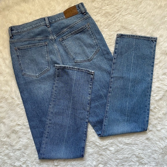 Madewell Jeans The Tall '90s Straight in Rondell Wash: Crease Edition 29T NWT - Picture 4 of 12